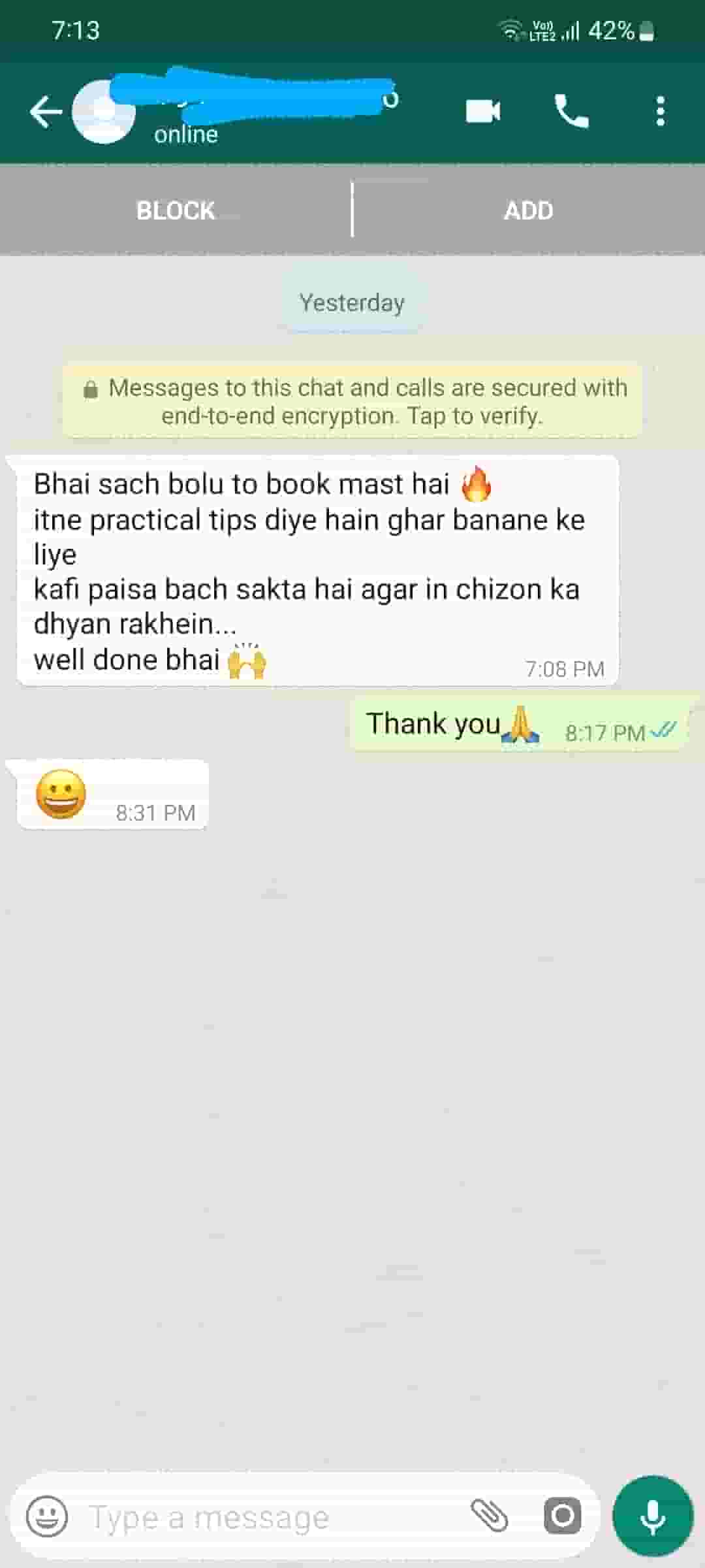 व्हाट्सएप प्रशंसापत्र 3